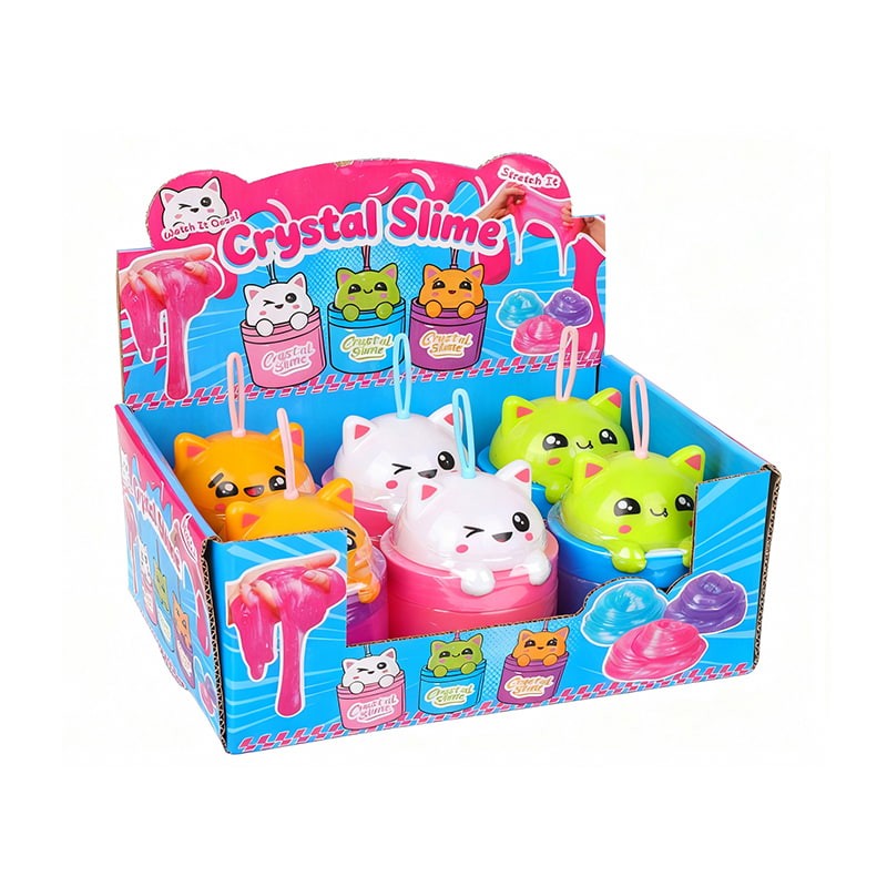 Cute Animal Crystal Slime 6pcs