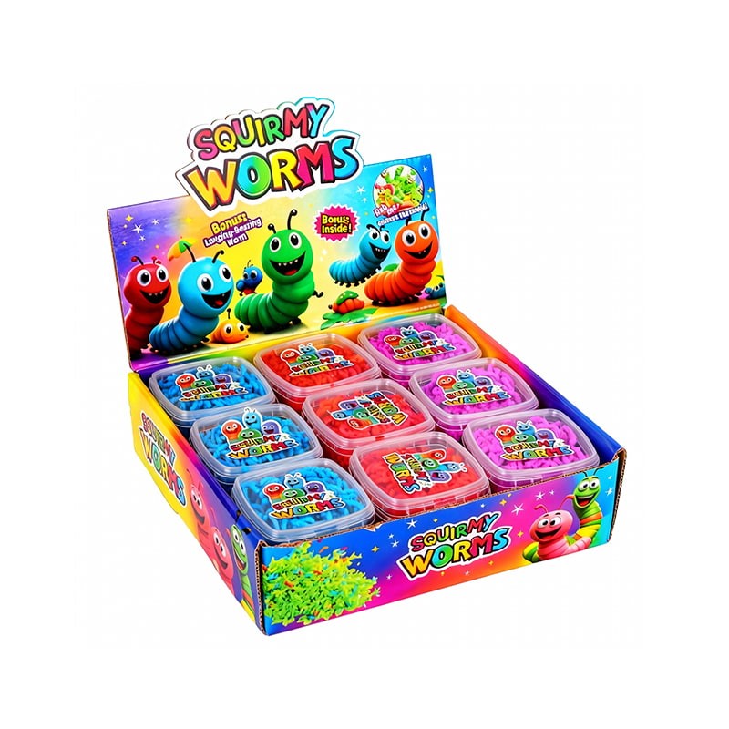 LDD-8005 3-Color 9-Pack Squirmy Worms